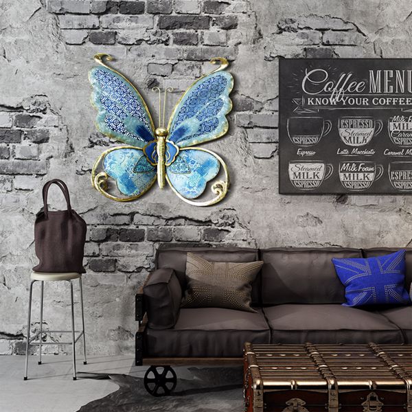 Large Metal Butterfly Wall Art Decor Hanging Sculpture Indoor Decorations Gifts