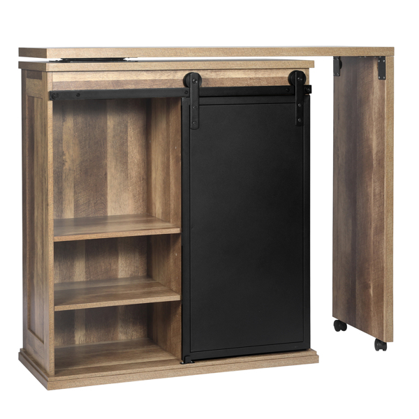 Farmhouse Double Door Storage Bathroom Cabinet Wooden Book Floor Cabinet