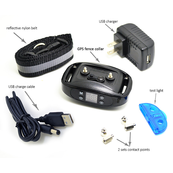 GPS Wireless Dog Fence Pet Containment System Waterproof Training Collars