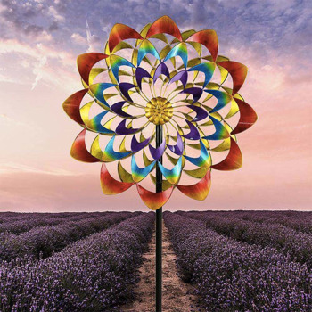 Colorful Flower Wind Spinner
