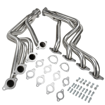 Exhaust Headers, Full-Length, Steel, Painted for Chevy, GMC, SUV, Pickup, 396, 402, 427, 454, Pair      28038