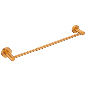 16-27 Inches Adjustable Expandable Towel Bar for Bathroom Kitchen Thicken Space Aluminum Wall Mount Brushed Gold