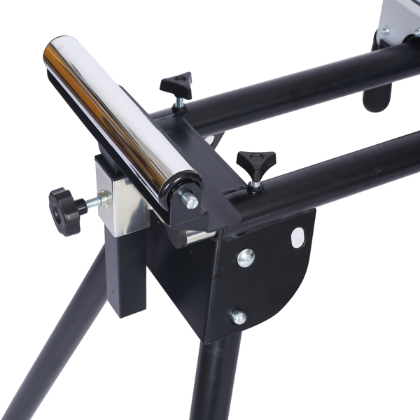 Miter Saw Stand with Quick Release Mounting Brackets,roolers ,stops,compact folding 330lbs