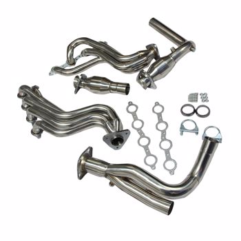  Exhaust Header For 1999-2005 GMC/CHEVY GMT800 V8 ENGINE TRUCK/SUV STAINLESS MANIFOLD    28136