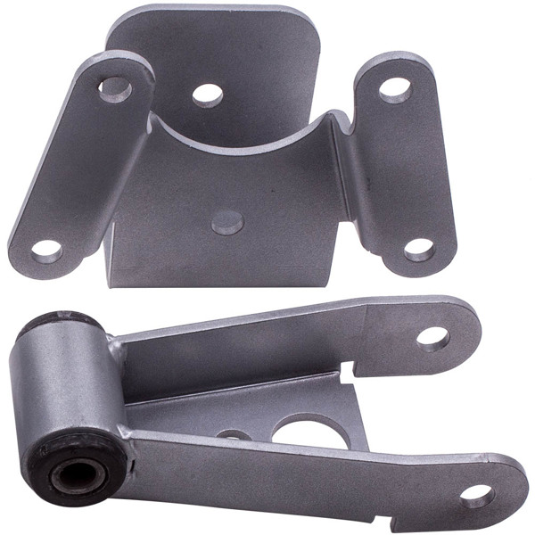4" Rear Drop Lowering Kit Shackle Hanger Fit for Dodge Ram Charger D100 D150 2WD 1972-1993