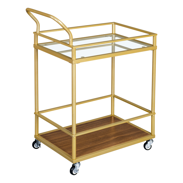 Gold Bar Cart, Home Bar Serving Cart ,Coffee Bar Cart,Kitchen cart,Bar Carts for The Home