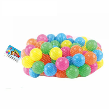 100 Pack Pit Balls for Kids, Plastic Play Ball Refill Balls, Phthalate and BPA Free, Includes a Reusable Storage Bag, Gift for Toddlers and Kids