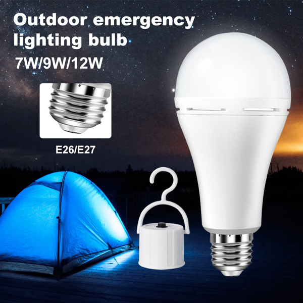 E27 Emergency Bulbs Rechargeable LED Light with Battery Backup LED Bulb  9W