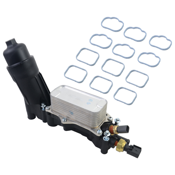 Oil Filter Adapter Housing & Seals For 14-17 Chrysler Dodge Jeep Ram 3.6L 68105583AF 
