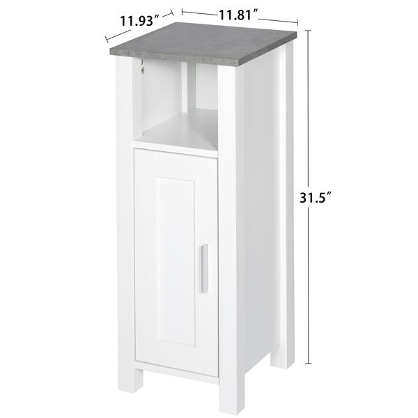 Slim Side Storage Cabinet with Door