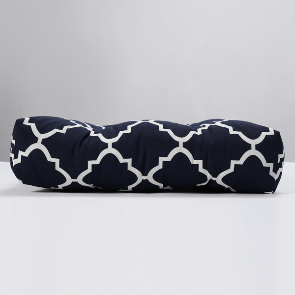 2PCS Set Outdoor Chair Cushions Thickened Seat Cushions with Ties, Patio Chair Pads（Navy Blue Color）