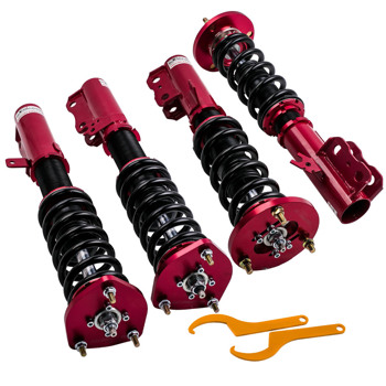 24 Clicks Adjustable Damper Rear Front Coilovers Kit For Toyota Camry 1997-2001 Lowering Shocks