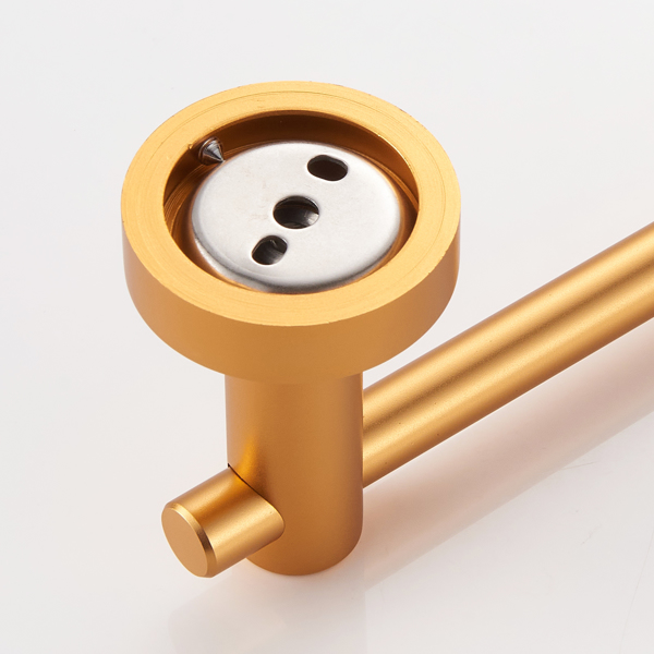 Toilet Paper Holder Brushed Gold Thicken Space Aluminum Toilet Roll Holder for Bathroom, Kitchen, Washroom Wall Mount [Unable to ship on weekends, please place orders with caution]