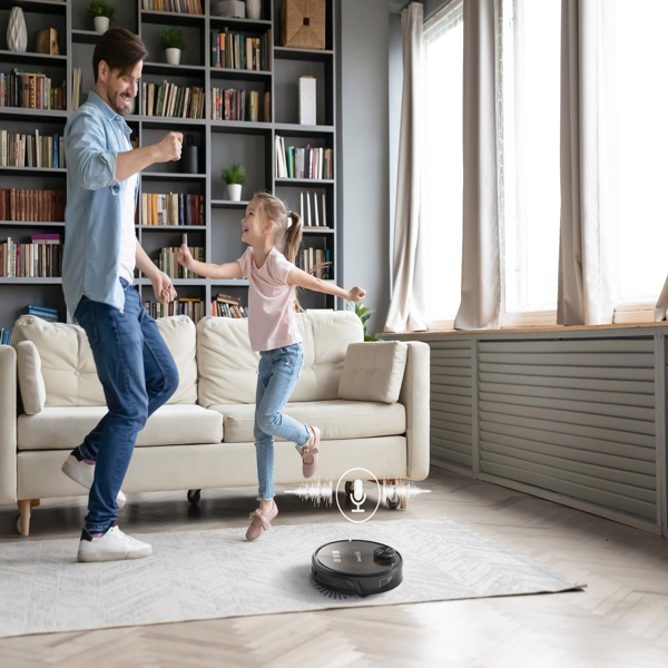 【周末无法发货，谨慎下单】Geek Smart L8 Robot Vacuum Cleaner and Mop, LDS Navigation, Wi-Fi Connected APP, Selective Room Cleaning,MAX 2700 PA Suction, Ideal for Pets and Larger Home Amazon bans sales