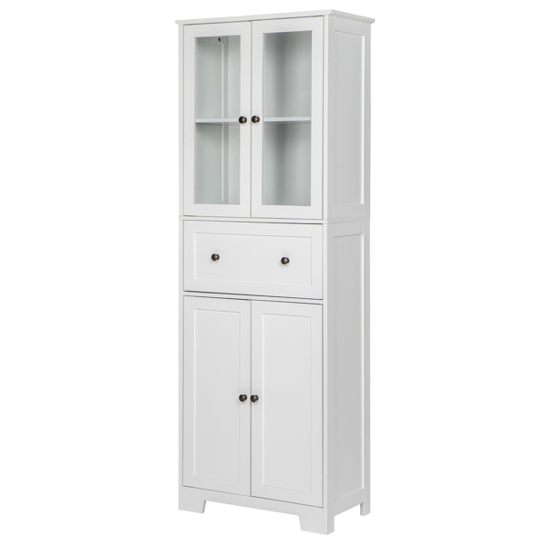 FCH MDF Spray Paint 4 Doors 1 Pump Bathroom Cabinet White