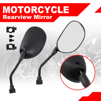 7/8\\" 22mm Universal Motorcycle Handle Bar Rearview Mirrors For Honda ATV Scooter