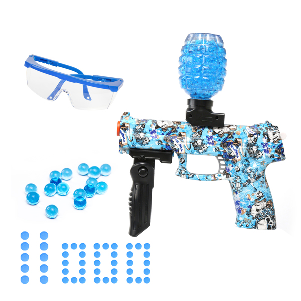 （原11031242 ）Gel Ball Blaster Toy Guns,Electric Splatter Ball Gun,with 11000 Non-Toxic,Eco-Friendly,Biodegradable Gellets,Kid Outdoor Yard Activities Shooting Game