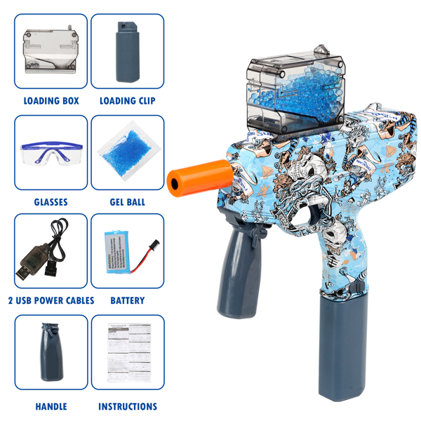 Gel Ball Blaster Toy Guns,Electric Splatter Ball Gun,with 11000 Non-Toxic,Eco-Friendly,Biodegradable Gellets,Kid Outdoor Yard Activities Shooting Game