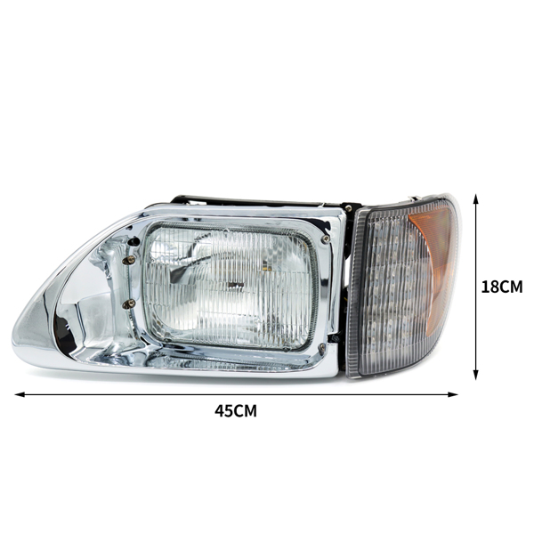 LEAVAN Headlights with Corner Lamp  for International 9200 9400 5900 LH