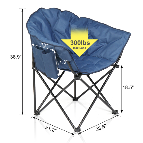  Camping Chair Blue Alloy Steel 