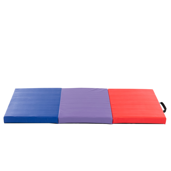 【This product does not support return, please do not purchase return guarantee service】Better 3 Section Gymnastic Mat,Yogo Mat,Exercise Mat,PU Cover,Dimension is 180*60*5cm,Home Use,Man and Woman