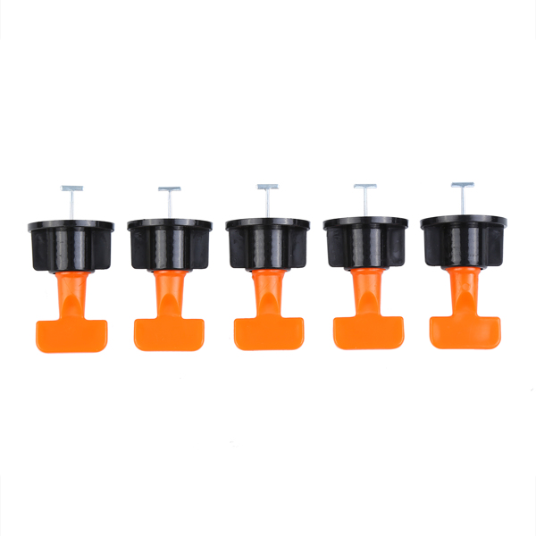 50x Reusable Anti-Lippage Tile Leveling System Positioning T-lock Floor Tool Set