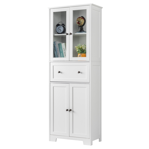 FCH MDF Spray Paint 4 Doors 1 Pump Bathroom Cabinet White