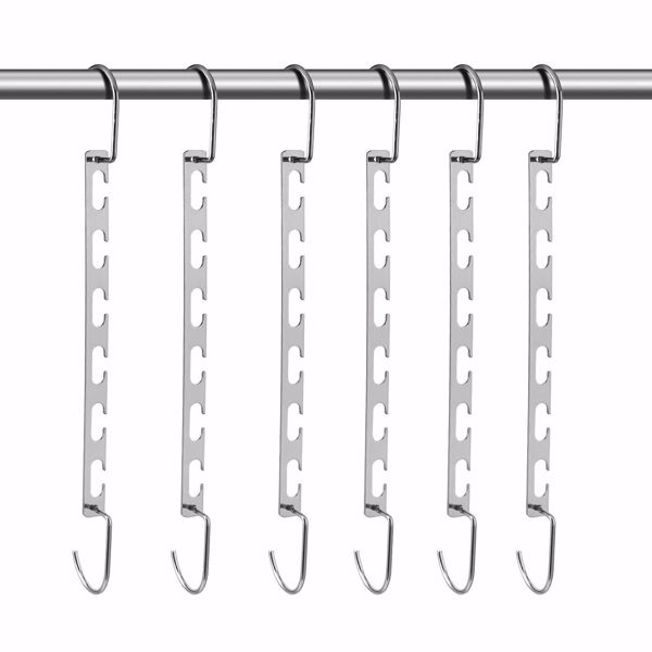 20PCS Metal Magic Hangers Clothes Organizer Hook Rack Space Saver