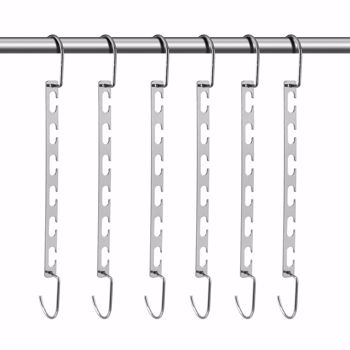 20PCS Metal Magic Hangers Clothes Organizer Hook Rack Space Saver
