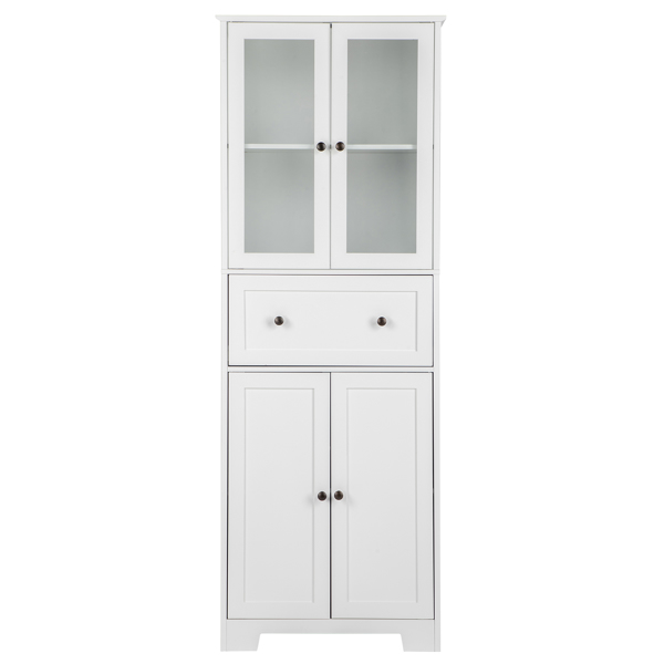 FCH MDF Spray Paint 4 Doors 1 Pump Bathroom Cabinet White