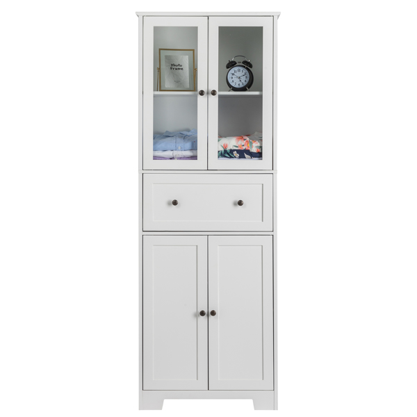 FCH MDF Spray Paint 4 Doors 1 Pump Bathroom Cabinet White