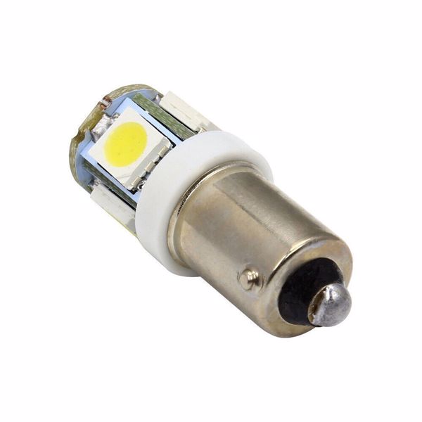 T11 BA9S LED White T4W H6W 1895 363 5050 5SMD Car Wedge Side Light Bulb Lamp 20PCS