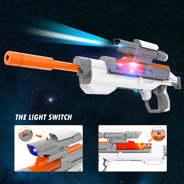 Splatter Ball Gun Gel Ball Blaster Electric Space Series Toy Guns,with 30000 Non-Toxic,Eco-Friendly,Biodegradable Gellets,Outdoor Yard Activities Shooting Game (Space Toy)
