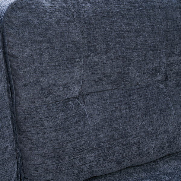 Three-Seat Simple And Stylish Indoor Modular Sofa Gray - Blue