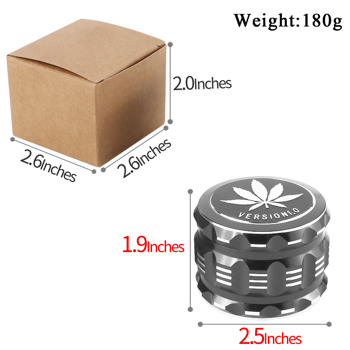 Spice Mills, Grinder Machine with Leaves Pattern for Spice, Leaves Pattern for Spice 2.5\\" (Black)