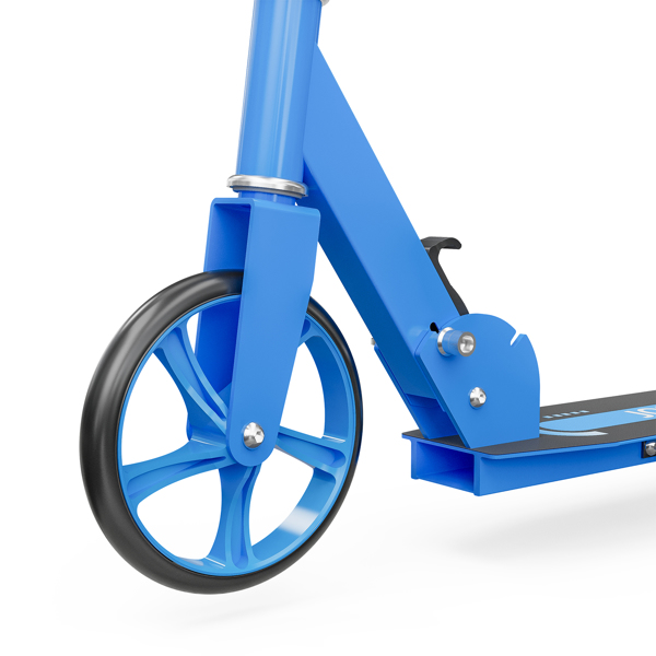 Scooter 200mm large wheels lightweight foldable teen adult scooter blue