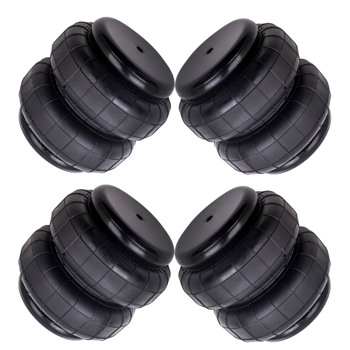 4 Pieces Heavy Duty 2500lb 1/2\\"NPT Double Bellow Air Suspension Bag Air Spring bags