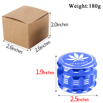 Spice Mills, Grinder Machine with Leaves Pattern for Spice, Leaves Pattern for Spice 2.5\\" (Blue)