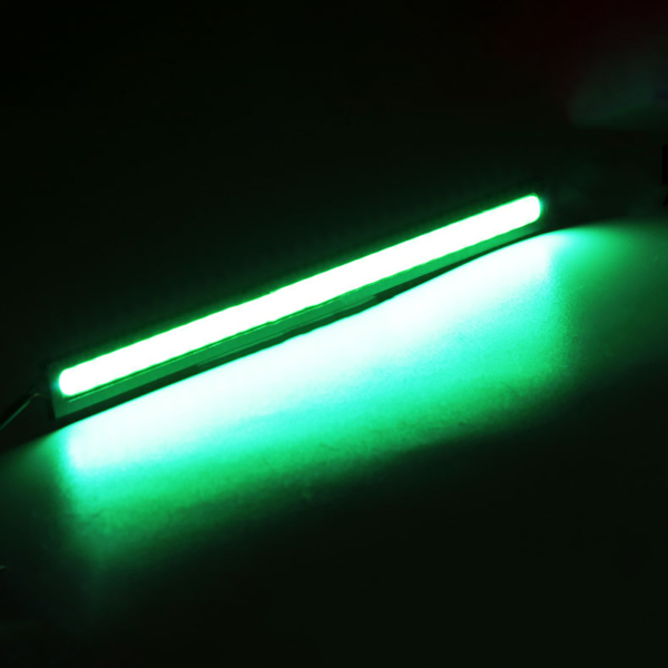 Green LED Strip DRL Daytime Running Light Fog COB Car Lamp Day Driving 12V