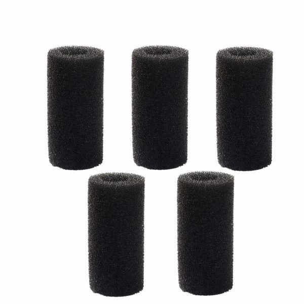 Sponge Filter Element Three In One Filter External Water Inlet Black 5pcs