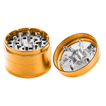 Spice Mills, Grinder Machine with Handle for Spice 2.5\\"(Gold)