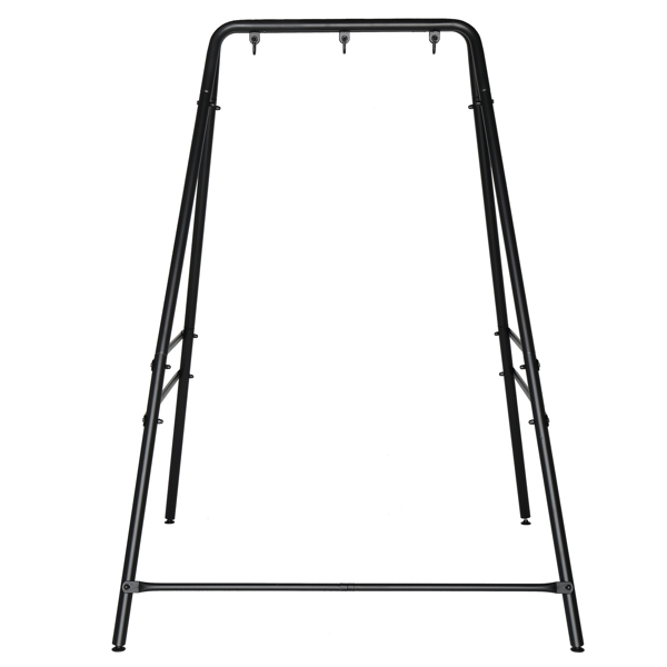 133*137*180cm Wrought Iron Four-Legged Standing 200kg Three Rings Hanging Chair Frame Black