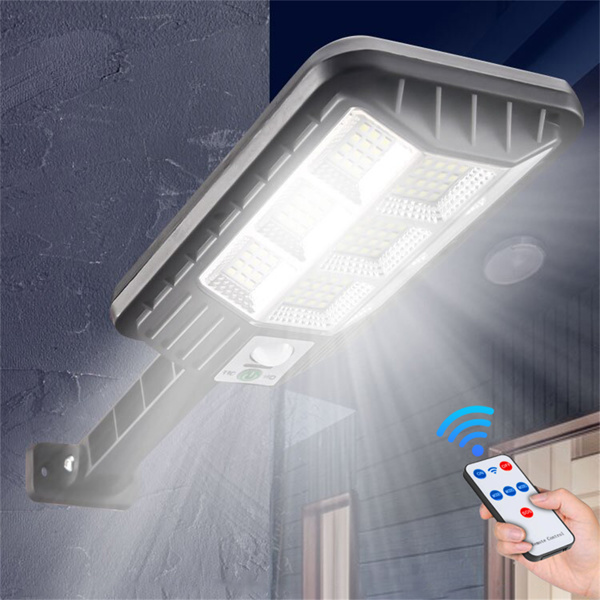 LED Solar Street Light Outdoor Dusk-to-Dawn Garden Security Lamp+Remote
