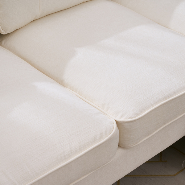 Three-Seat Simple And Stylish Indoor Modular Sofa Beige