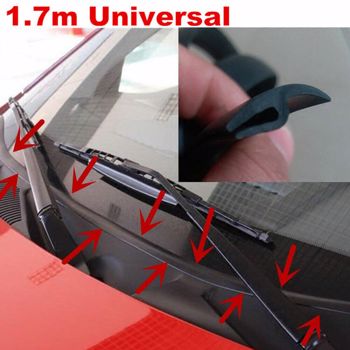 1.7M/5.5Ft Car Front Windshield Window Seal Strip Moulding Trim Rubber Strip