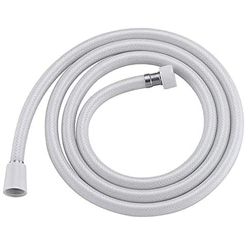 PVC Shower Hose 118 Inches(10 feet) Extra Long Smooth Handheld Shower Hose Flexible Anti-Kink Handheld Shower Head Hose with brass spin inner core White