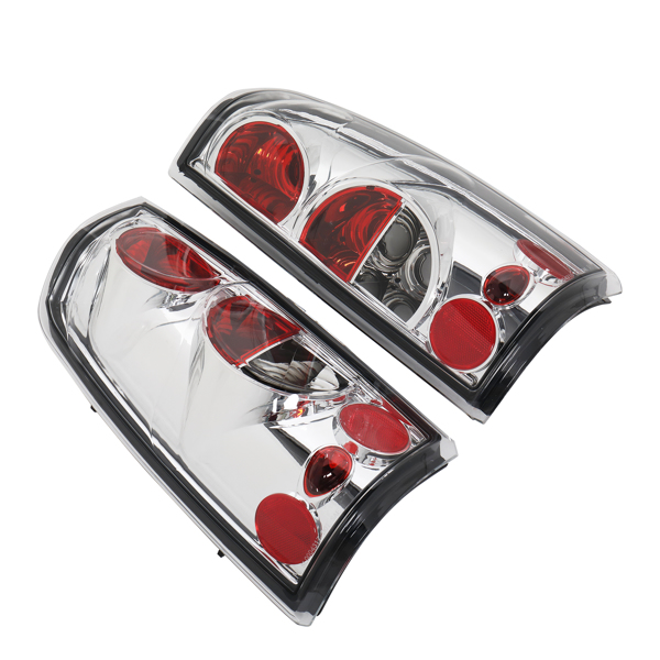 For 1999-2006 Chevy Silverado 1500 2500 3500 Tail Lights Pair Lamps Chrome Clear