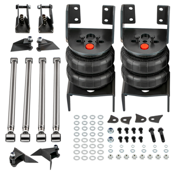 Weld On Triangulated 4 Link 2500 Bags Air Ride Suspension Kit Brackets 24\\'\\' Bars