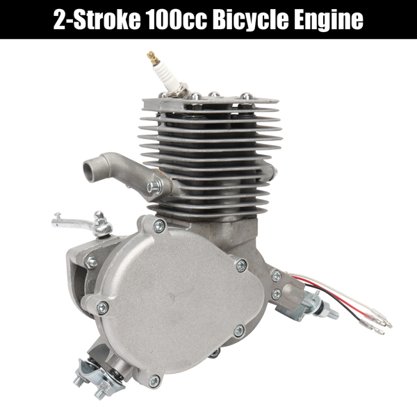 1.9kW 5500r/min Maximum Speed 50km/h 180kg 100cc Head Bicycle Modified Parts Silver