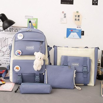 Four piece backpack - blue